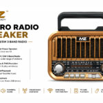 MZ Premium Series S666 – Retro Portable Wireless Radio Speaker with FM/AM/SW Support