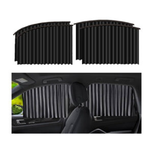Magnetic Car Window Sunshade Curtain – Foldable Privacy Sun Shade Set